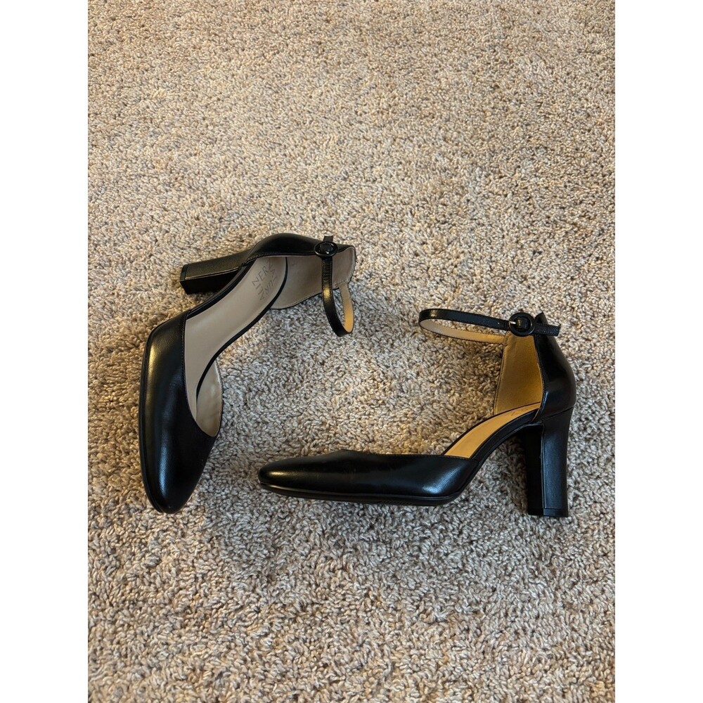 Naturalizer Gianna Pumps Womens 8 Black Leather Chic Office Professional - Picture 5 of 9